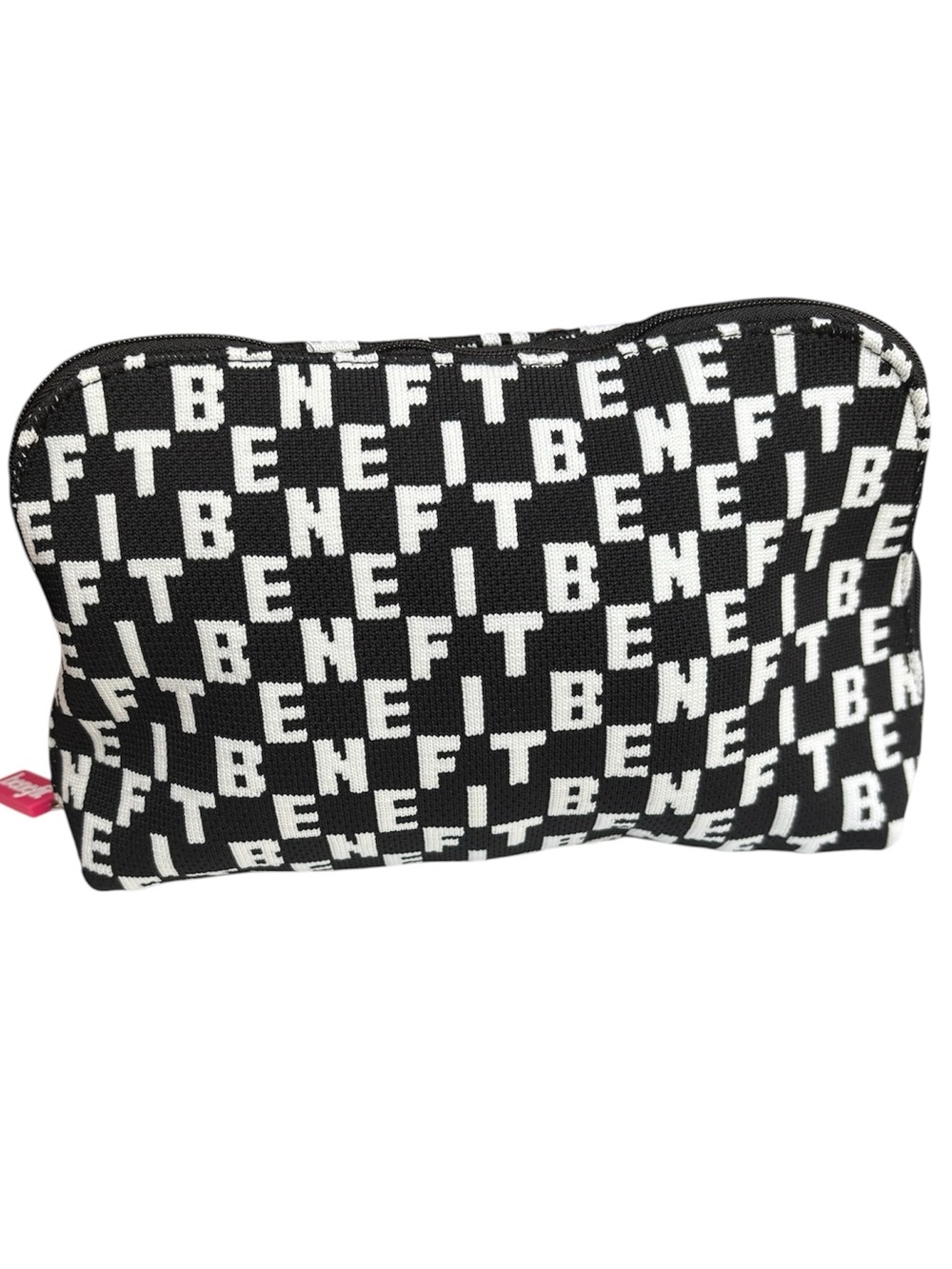 Benefit logo makeup bag, black and white. Excellent condition